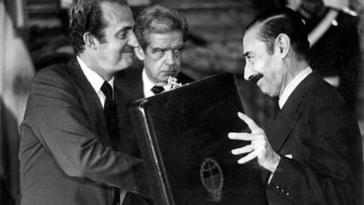 Spaniens König Juan Carlos (links) mit Diktator Videla bei seinem Besuch in Argentinien 1978