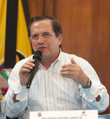 Der Außenminister Ecuadors, Ricardo Patiño Der Außenminister Ecuadors, Ricardo Patiño