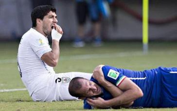 Suárez und Chiellini nach dem bissigen WM-Zwischenfall