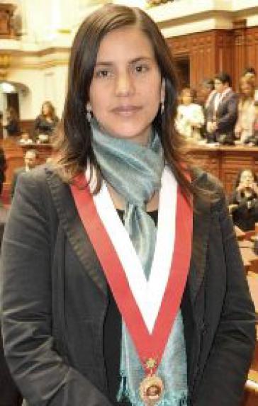 Meldete Kritik an: Abgeordnete Verónica Mendoza Meldete Kritik an: Abgeordnete Verónica Mendoza