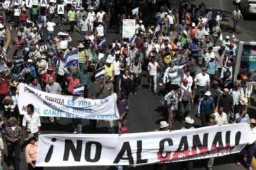 Proteste gegen den Bau des Nicaragua-Kanals