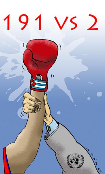 Die Sicht des kubanischen Karikaturisten Adán Iglesias Toledo
