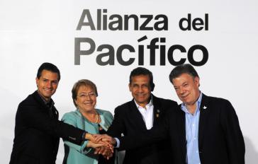 Die Präsidenten auf dem 10. Gipfeltreffen in Paracas, Peru