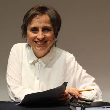 Die Radiojournalistin Carmen Aristegui