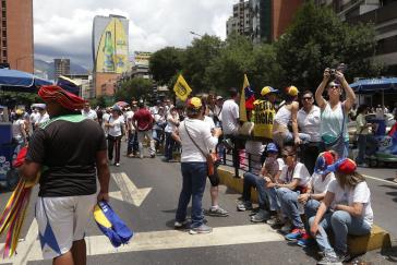 Kundgebung für López in Chacao am 19. September Kundgebung für López in Chacao am 19. September
