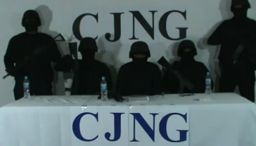 Mitglieder des CJNG-Kartells in einem selbstveröffentlichten Video Mitglieder des CJNG-Kartells in einem selbstveröffentlichten Video