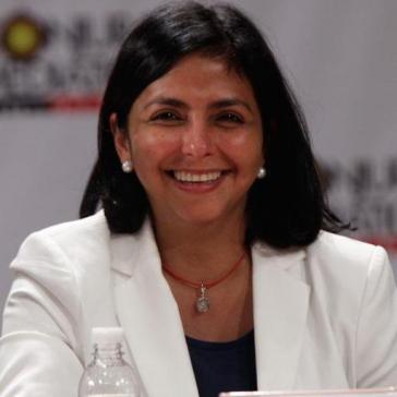 Die Außenministerin von Venezuela, Delcy Rodríguez