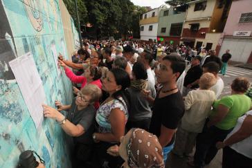 Venezuela verzeichnet normalerweise eine sehr hohe Wahlbeteiligung, hier bei der Präsidentschaftswahl 2013