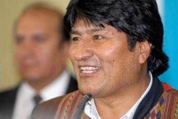 Boliviens Präsident Evo Morales trifft Bundeskanzlerin Angela Merkel am 4. November