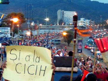 Bei Protesten gegen die Regierung Hernández wurde immer wieder die Forderung nach Einrichtung einer internationalen Kommission gegen Korruption und Straflosigkeit laut