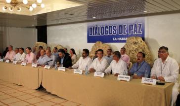 Die Delegationen der Revolutionären Streitkräfte Koumbiens (Farc) und der Regierung verhandeln seit November 2012 in Kubas Hauptstadt