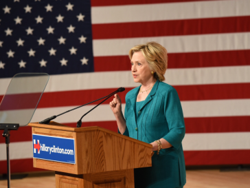Clinton bei ihrer Rede in Florida am 30. Juli