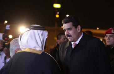 Empfang von Venezuelas Präsidenten Nicolás Maduro in Doha, Katar