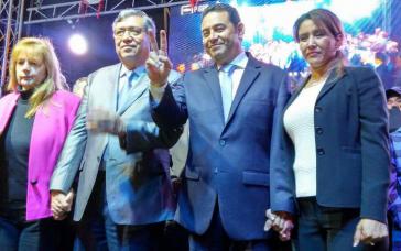 Jimmy Morales nach seinem Wahlsieg am Sonntag