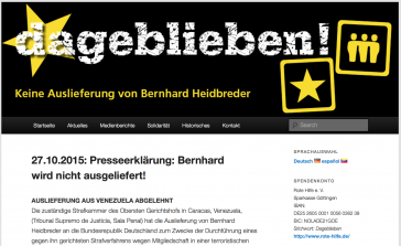 Internetseite von Unterstützern Heidbreders Internetseite von Unterstützern Heidbreders