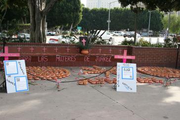 Gedenken an die Opfer der Frauenmorde in Ciudad Juárez – hier in Los Angeles (USA)