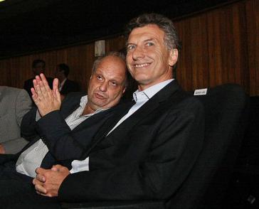Präsident Macri (rechts) und Hernán Lombardi