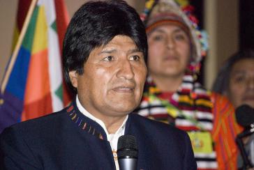 Evo Morales 2009 in Wien. Vier Jahre später wurde er hier zur Landung gezwungen