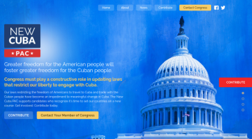 Die Parteispendenvereinigung New Cuba PAC unterstützt US-Politiker und Kandidaten, die für freien Handel und Reisen nach Kuba eintreten
