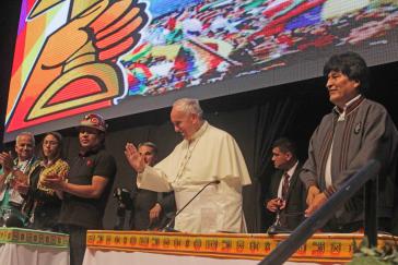 Papst Franziskus beim Welttreffen der Volksbewegungen