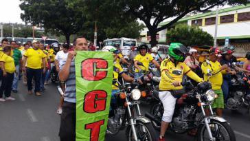 Demonstration der "Pimpineros" in Cúcuta. Die Grenzschließung offenbart die Abhängigkeit der Wirtschaft vom Schmuggel