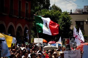 Protest gegen die regierende Partei PRI in Mexiko – hier bereits im Jahr 2012