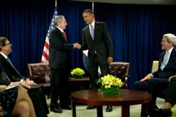 Raúl Castro und Barack Obama trafen sich am 29. September in New York