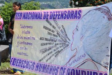 Die Regierung wirft Bewegungen wie dem Netzwerk der Menschenrechtsverteidigerinnen von Honduras Diffamierung vor