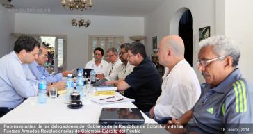 Zusammenkunft der Delegationen bei den Friedensgesprächen in Havanna