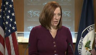 Sprecherin des US-Außenministeriums, Jen Psaki Sprecherin des US-Außenministeriums, Jen Psaki
