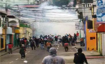 Ausschreitungen im Bundesstaat Táchira vergangene Woche