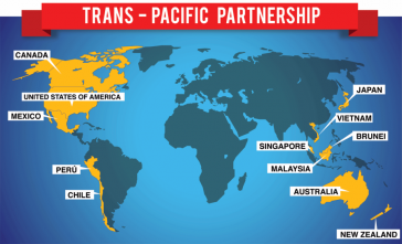 Die aktuellen Mitgliedsstaaten bei den TPP-Verhandlungen