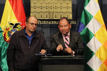 Verteidigungsminister Reymi Ferreira (links) und Staatsminister Carlos Romero, 0