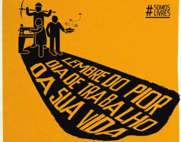 Unter dem Hashtag #SomosLivres (Wir sind frei) wird immer wieder auf soziale Aktionen gegen Sklavenarbeit aufmerksam gemacht Unter dem Hashtag #SomosLivres (Wir sind frei) wird immer wieder auf soziale Aktionen gegen Sklavenarbeit aufmerksam gemacht