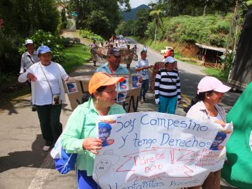 Immer mehr Bauern schlossen sich im ganzen Land dem Streik an, so wie hier im Valle del Cauca