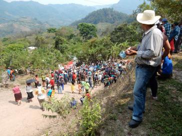 Aktivisten während des Treffens "Berta Cáceres vive"