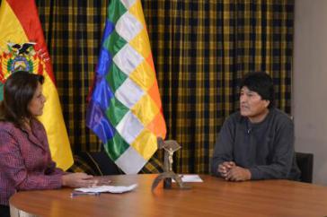 Der Präsident von Bolivien, Evo Morales, im Interview über das Massaker von Villa Tunari vor 28 Jahren