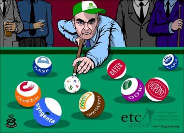 Titelbild des Berichtes der ETC Group über die neuen Konzernszenarien und Unternehmensfusionen Titelbild des Berichtes der ETC Group über die neuen Konzernszenarien und Unternehmensfusionen