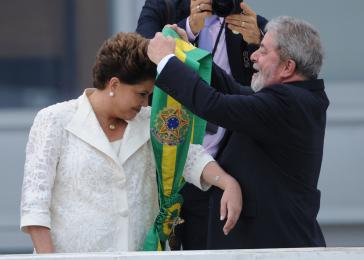 Rousseff und Lula bei der Amtseinführung: Können beide das Ruder noch einmal herumreißen? Rousseff und Lula bei der Amtseinführung: Können beide das Ruder noch einmal herumreißen?