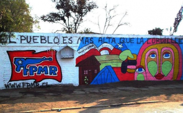 Wandbild der FPMR in Chile