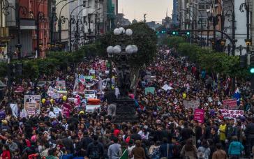 "Ni una menos"-Demonstration in Lima "Ni una menos"-Demonstration in Lima