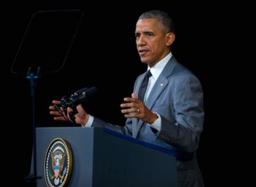 Obama bei seiner Rede im Großen Theater von Havanna Obama bei seiner Rede im Großen Theater von Havanna
