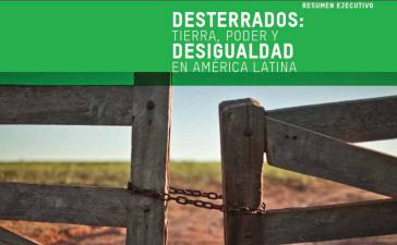 Titelblatt der Oxfam-Studie "Vertrieben: Land, Macht und Ungleichheit in Lateinamerika"