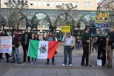 Protestkundgebung vor dem Hamburger Rathaus