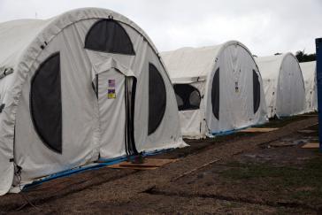 Zelte für US-Militärs, die am Militärmanöver im Amazonasgebiet in Brasilien teilnehmen