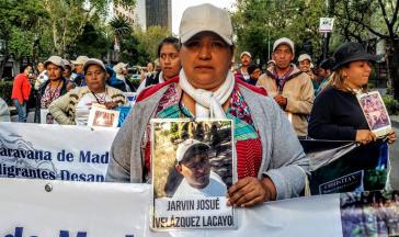 Jedes Jahr machen sich Angehörige verschwundener Migrantinnen und Migranten mit einer "Karawane" durch Mexiko auf die Suche nach nach Spuren der Vermissten