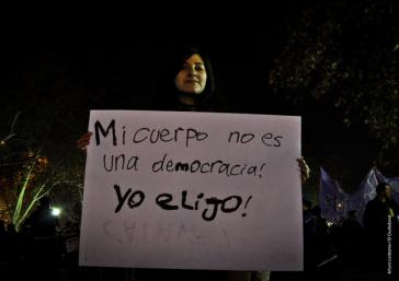 "Mein Körper ist keine Demokratie: Hier bestimme ich" – Protest in Chile 2014