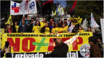 Protest gegen private Rentenfonds in Chile