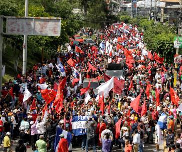 Demonstration in Honduras gegen den Wahlbetrug am 10. Dezember