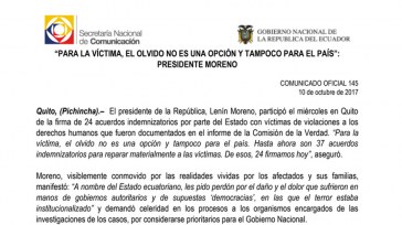 Das Abkommen regelt die Entschädigung der Opfer in Ecuador